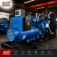 Générateur diesel portable silencieux de 500 kW, 50/60 Hz, triphasé, démarrage automatique, châssis ouvert, ATS, alimentation fiable, prix d'usine