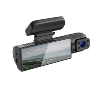 Cámara de salpicadero 3 en 1 para coche y vehículo, videocámara de 2 pulgadas, 4K, visión nocturna, 1080p + 4K