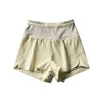 Shorts de sport légers et respirants à séchage rapide pour femme, course à pied, yoga, tennis, longueur cuisse, en nylon et élasthanne