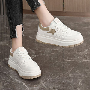 Zapatos Casuales Transpirables con Suela Gruesa Antideslizante y Cordones Gruesos, Plataforma Deportiva para Primavera, Verano y Otoño - Product Image 6