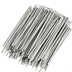 Vente directe de clous de <span class=keywords><strong>gazon</strong></span> galvanisés Piquets en forme de U Agrafe de <span class=keywords><strong>gazon</strong></span> en longueurs 4 ''à 12'' - Product Image 2