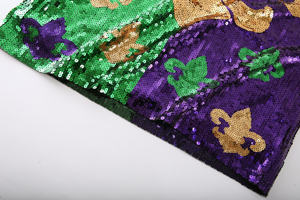 فستان مهرجان ماردي غرا مزين بالترتر الزهري جيد التهوية وقابل للغسل فستان كرنفال عصري بمقاس واحد - Product Image 4