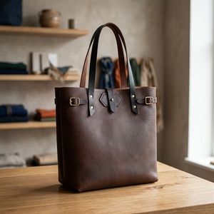 BS INTERNATIONAL 2026 Bolso de Mano de Cuero Genuino para Mujer, Estilo Casual, con Cierre, Ligero, Gran Capacidad 3L+, Duradero - Product Image 5