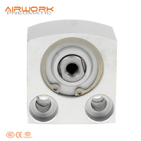 Cylindre pneumatique à course courte AEVC, cylindre à air compact, double action, corps en aluminium, alésage 20 mm, course de 5 à 100 mm, avec aimant