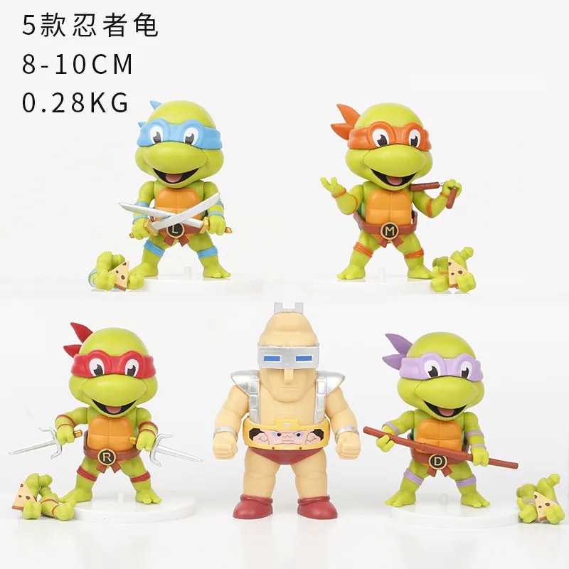The New Cartoon Doll Toy Model Cute Teenager Mutant Ninjas Turtles Figure Movable Boy Toys Girls Gift