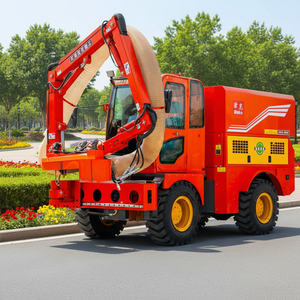 Self-propelled Hedge Trimmer with Automatic Waste Collection System Diesel Powered <b>Tree</b> Shrub <b>Cutter</b> - Product Image 1
