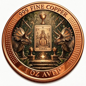 Pièce de Monnaie Cadeau pour Lecteur de Tarot, en Cuivre Plaqué Or, Astrologie Soleil Lune Étoile, Pièce Porte-Bonheur, Divination, Souvenir Métallique de Collection - Product Image 3