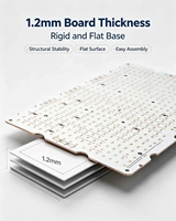 PCB en aluminium LED personnalisé, épaisseur 1,2 mm, cuivre 35 µm, MCPCB pour éclairage LED