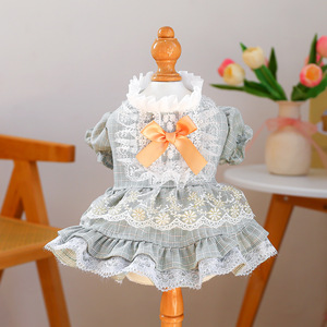 Accesorios para Perros 2026, Ropa para Mascotas Primavera-Verano, Vestido para Perro Estilo Corte, Vestido de Encaje de Lujo, Venta al Por Mayor - Product Image 4