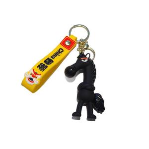 Mascotte de l'année du Cheval 2026 Nouvelle édition Tian Xuan Cheval noir de haute qualité Porte-clés pendentif Mascotte de cheval arrogant Poney en gros - Product Image 4