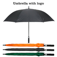 Les plus populaires en gros Grande poignée automatique Logo coupe-vent Imprime Grand parapluie de golf de marque personnalisée promotionnel de luxe avec logo