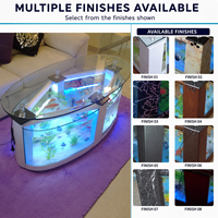 Aquarium en verre ovale écologique, bol à poissons créatif pour poissons rouges, grandes et moyennes tailles, de 1 mètre à 12 mètres, pour bureau/salon