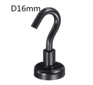 <span class=keywords><strong>Crochet</strong></span> de suspension magnétique en acier <span class=keywords><strong>noir</strong></span>, métal lourd, crochets muraux magnétiques puissants, outils d'organisation à l'intérieur - Product Image 5