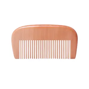 Hot sale wooden fine coarse teeth anti static custom small wooden mustaches comb mens beard pocket comb