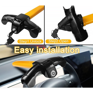Xiangta Offre Spéciale universel voiture volant serrure robuste antivol voiture/fourgonnette sécurité rotatif volant serrure - Product Image 3