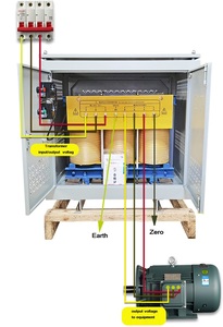 Transformador de Aislamiento Trifásico de 380v a 460v 480v (Subida de Voltaje) y de 380v 400v a 230v 220v (Bajada de Voltaje) - Product Image 3