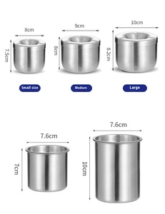 Cenicero moderno de acero inoxidable anticaídas y antimoscas Internet <span class=keywords><strong>Cafe</strong></span> & Restaurant Home Bar Logo Diseño creativo sin humo - Product Image 1