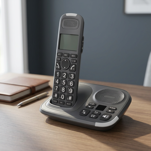 Téléphone sans fil numérique DECT 1,8 GHz Maxcomm MT-1015 TAM avec répondeur - Solution de télécommunication domestique pratique - Product Image 3