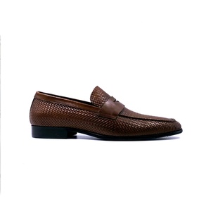 Chaussures habillées décontractées marron pour hommes Dreamy Stark en cuir souple, à enfiler, confortables et respirantes, idéales pour les mariages d'automne - Product Image 1