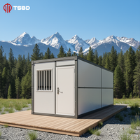 Maisons pliables et mobiles de haute qualité vendues directement par l'usine, disponibles en plusieurs tailles, avec structure galvanisée, maison conteneur pliable