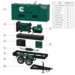 เครื่องกำเนิดไฟฟ้าดีเซล Cummins Weichai 3 เฟส แบบเงียบ 125 kVA 100kW ราคาขาย เครื่องกำเนิดไฟฟ้าดีเซล 100kW 125kVA - Product Image 2