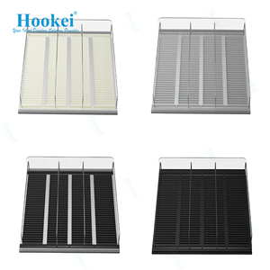 Sistema de empuje de estante de rodillo estante de gravedad paquete ajustable con resorte divisor acrílico de exhibición al por menor - Product Image 6