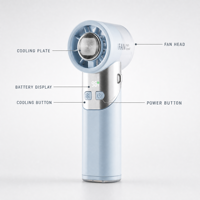 Ventilateur portable rechargeable 3600 mAh à affichage numérique 100 niveaux, haute vitesse, souffleur de refroidissement turbo minimaliste