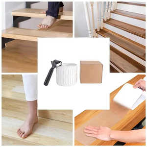 Cinta Antideslizante para Exteriores, Negra, Brillante en la Oscuridad, Resistente, Impermeable, de PEVA, Antideslizante, para Baño, Escaleras - Product Image 2