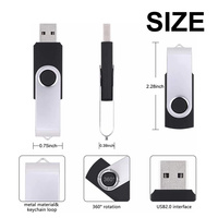Memoria USB Giratoria Original de Marca, 1GB 2GB 4GB 8GB 16GB 32GB 64GB 128GB, Pendrive Mini USB