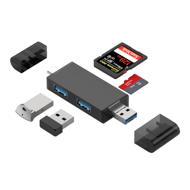 7 in 1 All in One Micro USB Type C Multi SD TF OTG Card Reader with USB 3.0 Port