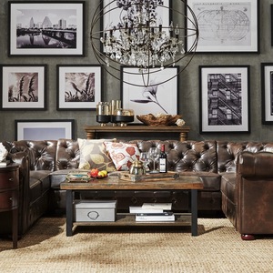 Miracle Home Furniture French Country Linen <strong>Couch</strong> <strong>Kensington</strong> Tufted U Sectional Corner Sofa for Living Room - Product Image 3