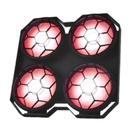 Projecteur PAR COB 2-en-1 4x100W à 4 yeux, lumière d'ambiance DMX512, éclairage de scène LED, effet wash, lumière blinder pour DJ, discothèque, fête
