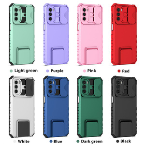 Funda de teléfono con armadura de protección de cámara deslizante para Motorola <span class=keywords><strong>Moto</strong></span> G Stylus 5 G/G Power / <span class=keywords><strong>G42</strong></span> G52 G50 / E7i E20, funda trasera con soporte - Product Image 6