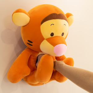 All'ingrosso piccoli leoni farciti <span class=keywords><strong>peluche</strong></span> giallo arancio tigre Tigger <span class=keywords><strong>Minnie</strong></span> giocattolo per bambini PP cotone pieno di amici animali - Product Image 3