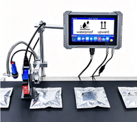 Machine de codage à jet d'encre automatique durable TIJ 25,4 mm de qualité industrielle pour code QR, code-barres, logo sur bouteille en verre, canette