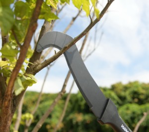 Hache-brosse de 20,5 pouces avec manche en fibre de verre, faucille de jardin, hache à pointe de billard, crochet à brosse - Product Image 5
