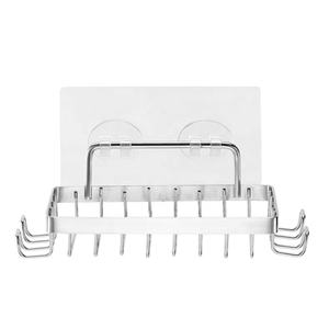 Jabonera Adhesiva <span class=keywords><strong>de</strong></span> Acero Inoxidable Antioxidante para Baño, <span class=keywords><strong>Ducha</strong></span> y Cocina, Montaje en Pared sin Taladrar, con Ganchos para Esponja - Product Image 3