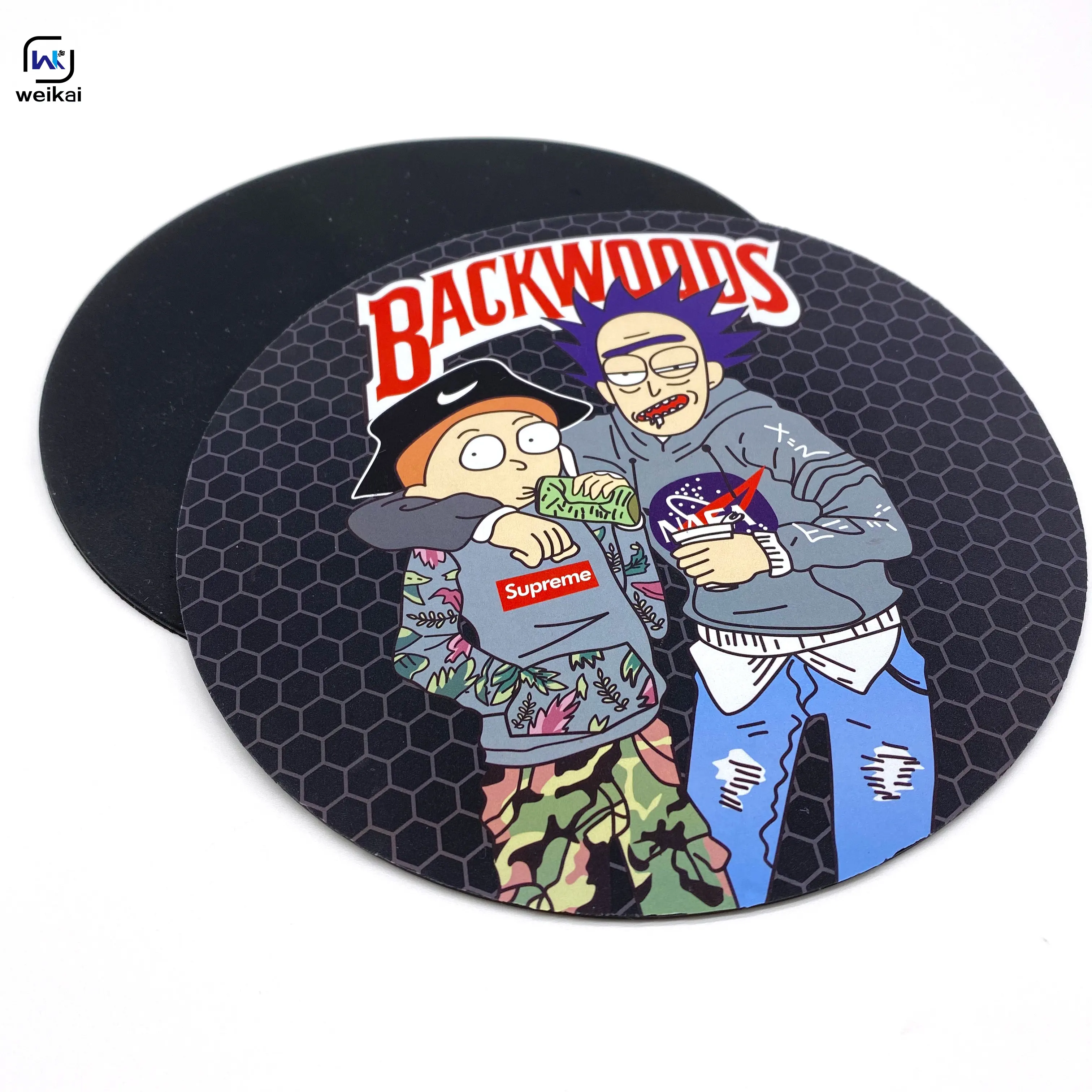 Custom color printing heat resistant 100%Silicone Dab Mat Tobacco Smoking Accessories