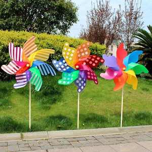 Große hölzerne Stange Windrad Szene Einstellung Dekoration Kunststoff Cartoon Super Windmühle für Kinder - Product Image 3