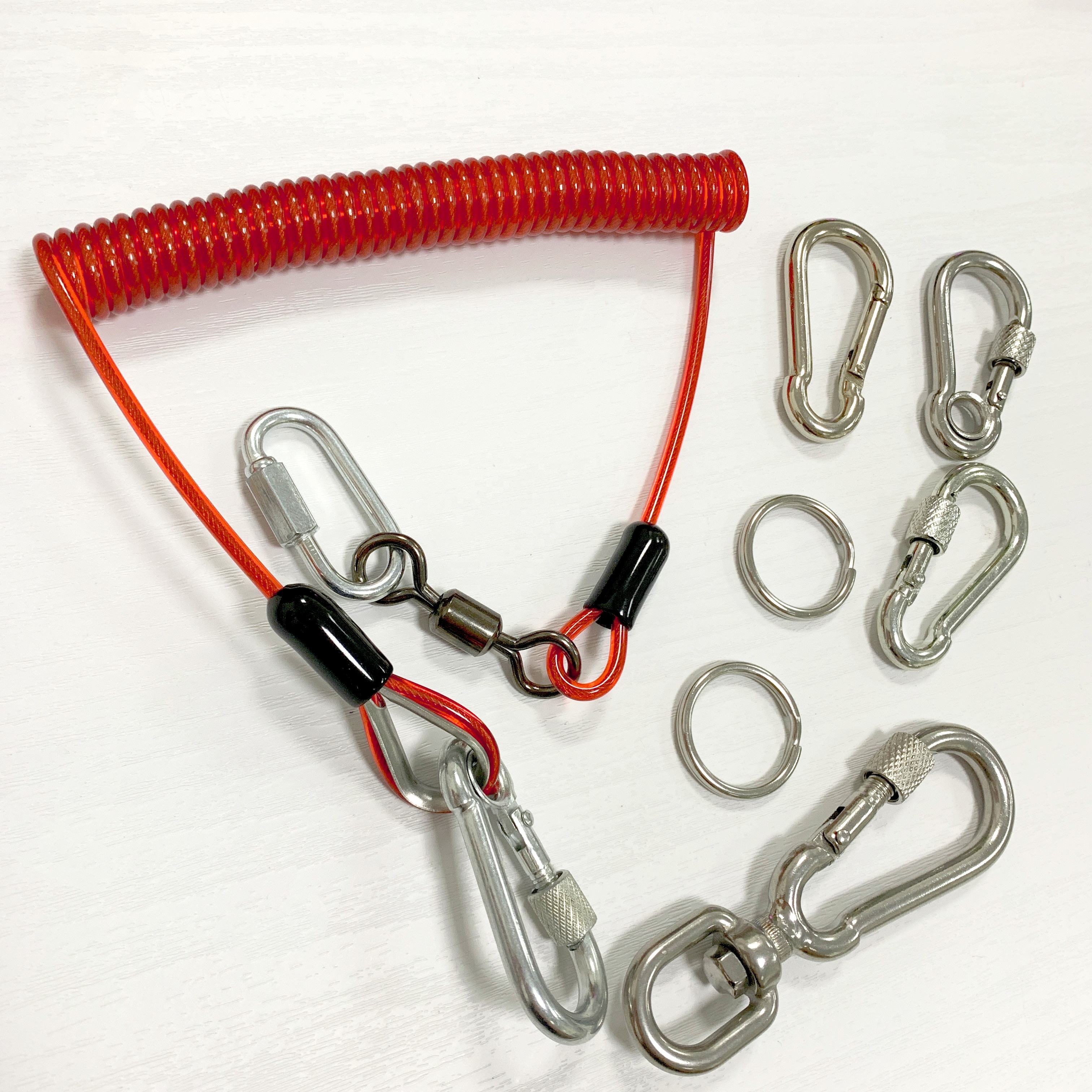 Verified Supplier Plastic Coil Tether Retractable Safety Lanyard |  Alibaba.com