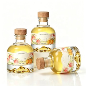 Botella de Vidrio Pequeña de 100 ml para Bebidas, con Tapón, para Whisky, Licor, Ginebra, Vodka, Ron, Bebidas Frías - Product Image 1