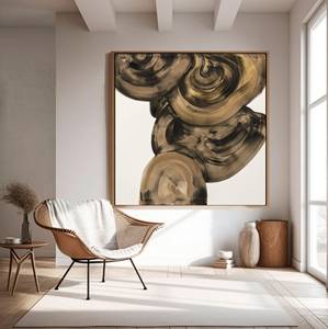 Wabi Minimalist Art Abstract Flower Painting <strong>Neutral</strong> <strong>Prints</strong> for Wall Decor - Product Image 2