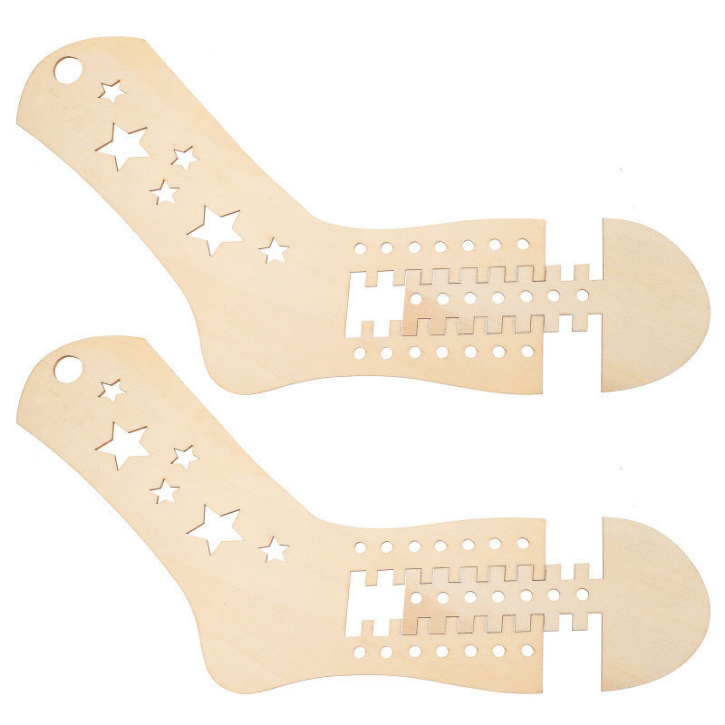 Moule à chaussettes en bois-étoile à cinq branches