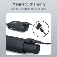 Microphone sans fil numérique UHF LS05, lot de 2 avec station de charge, charge rapide magnétique, alimentation externe USB pour karaoké