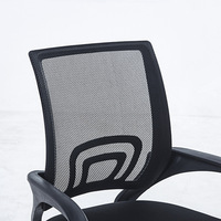 Silla de Oficina Ergonómica Moderna, Cómoda para Estar Sentado por Tiempo Prolongado, Silla de Computadora para el Hogar con Reposabrazos Fijos, Silla de Malla Ajustable para Dormitorio de Estudiantes