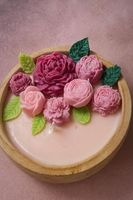 LANJO Bougie aromatique artisanale en cire de soja écologique dans un bol en bois pour la Saint-Valentin, Thanksgiving, Diwali, Pâques, personnalisable