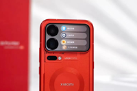 Mi 18 Pro Max Merah Transparan Edisi Khusus 5G Smartphone Snap Dragon 8 Elite Gen6 Kamera Ultra 200MP Perangkat Keras Anti Intip