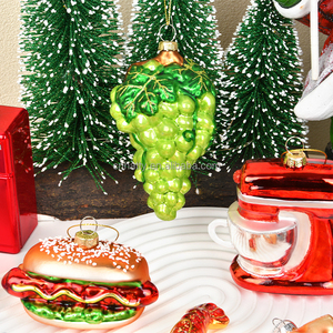 Wholesale High Quality Handmade <b>Glass</b> Christmas <b>Ornaments</b> Custom Shape Size Full Color Printing Personalization Durable - Product Image 6