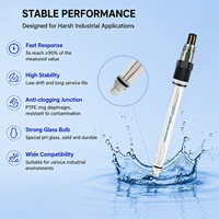Sonde de pH numérique RS485 avec compensation de température, précision 0,01 pH, électrode de pH industrielle en ligne pour eau de process (0-130)