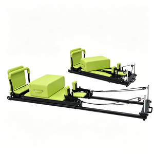 Reformer de Pilates télescopique en alliage d'aluminium réglable Rongan, cadre antidérapant et stable pour l'entraînement physique - Product Image 1